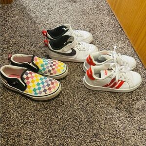 Nike, Adidas, Vans for kids.